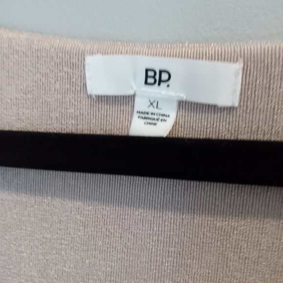 BP light pink shimmering ribbed crop top XL - Picture 3 of 6